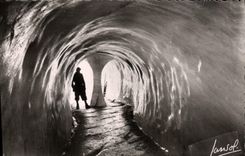 POSTAL MODERNA Chamonix Montenvers que la cueva del mar del hielo entró de la cueva