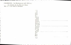 CPM Chamonix Le Montenvers La Grotte De La Mer De Glace La salle a manger