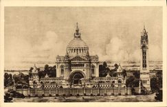 Carta de la POSTAL de la VENDIMIA de la suscripción para la basílica De Lisieux