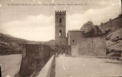 CPA Entrevaux Porte D'Italie Place Des Oliviers