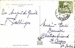 CPM Geneve Le Jet d'Eau