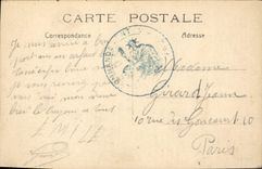 VINTAGE POSTCARD Paris the Tower St Jacques Tram