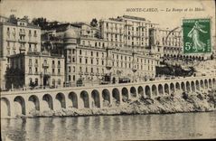 CPA Monte Carlo La Rampe Et Les Hotels