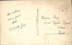 CPA Bonne Annee Fleurs