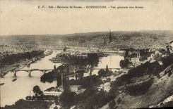 VINTAGE POSTCARD Surroundings Of Rouen Bonsecours View Towards Rouen