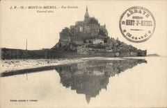 CPA Mont St Michel Vue Generale