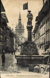 CPA Bern Schutzenbrunnen Und Kafigturm