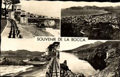 POSTAL MODERNA la dimensión del recuerdo azul de los alrededores de Bocca de Cannes