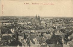 VINTAGE POSTCARD Moulins Panoramic View