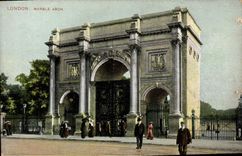 Arco de mármol de Londres de la POSTAL de la VENDIMIA