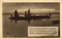 CPA Silence De LA Mer Sommeil Du Firmament Est Il Rien De Autran Bateaux