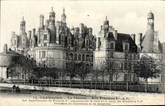 VINTAGE POSTCARD Chambord the Castle François Wing 1st