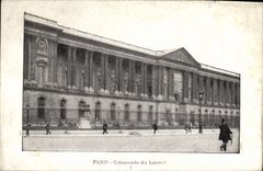 CPA Paris Colonne Du Louvre