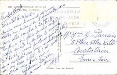 MODERN CARD Bourboule Gardens And the Church