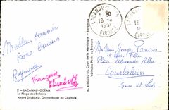 MODERN CARD Lacanau Ocean the Beach Of the Children Andre Delbeau Large Bazaar Of Capitole