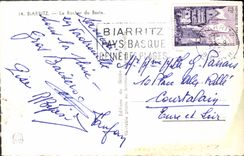 CPA Biarritz Le Rocher Du Basta