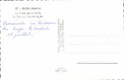 MODERN CARD Blida the Valley Of Chiffa the Bridge Of the Railroad