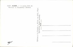CPM Alger Le Palais D'Ete De Monsieur Le Gouverneur General