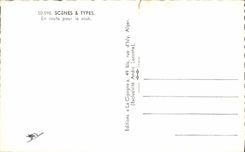 CPM Scenes Types En Route Pour Le Souk Anes