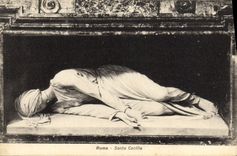 POSTAL Roma Santa Cecllia de la VENDIMIA