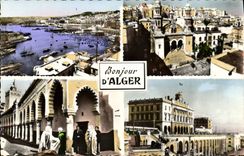 POSTAL MODERNA hola de Argel