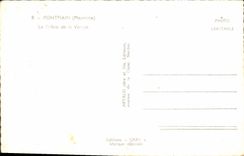 POSTAL MODERNA Pontmain el trono de la Virgen