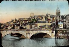 MODERN CARD Mans the Gambetta Bridge and the Sarthe