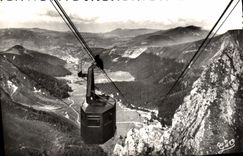 MODERN CARD Mont Gilds Sancy Teleferique Panorama on the valley of Dead seen station of the Needles