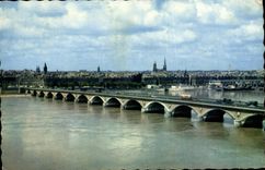 MODERN CARD Bordeaux the Bridge of Piere View On the City