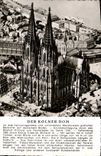 POSTAL MODERNA Dom de Koln