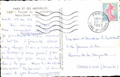 CPM Paris Et Ses Facade de la Cathedrale Notre Dame 