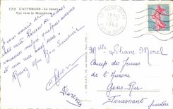 CPM L'Auvergne Le Sancy Vue Vers le Mont Dore Teleferique