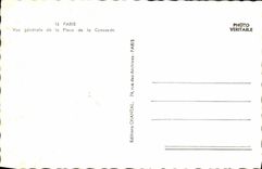 MODERN CARD Paris View Of the Place of the Harmony