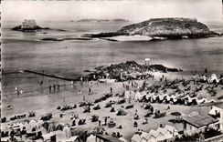 CPM Saint Malo Plage de Bon Secours et Les Beys