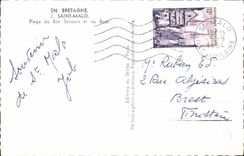 CPM Saint Malo Plage de Bon Secours et Les Beys