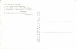 CPM Alger Souvenir La grande Poste Boulevard de la Republique Archeveche Cathedrale Casbah 