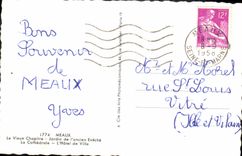 MODERN CARD Meaux the old chapter Garden of old the eveche the cathedral the town hall Bossuet