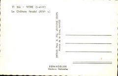 POSTAL MODERNA castillo feudal del cristal