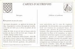 REPRO La Pointe du Raz Jeune Fille de L'Ile de Sein Folklore