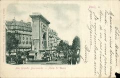 VINTAGE POSTCARD St Denis the Grands Boulevards Carries St Denis