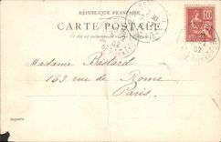 VINTAGE POSTCARD St Denis the Grands Boulevards Carries St Denis