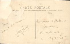 Bordes de Marsella de la POSTAL de la VENDIMIA de la cornisa y de las islas