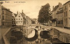 POSTAL Brujas de la VENDIMIA el puente de Augusllins