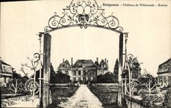 Castillo de Boisgasson de la POSTAL de la VENDIMIA de Villemesle entrado