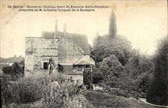 CPA Senlis Ruines Du Chateau Henri IV Enceinte gallo romaine propriete de M le Comte Turquet de la Boisserie 