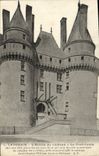 VINTAGE POSTCARD Langeais the entry of the Castle the bridge levis