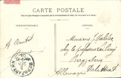 La POSTAL de la VENDIMIA en medio Sables d'Olonne y Jean santo la roca temblante tiene alta marea