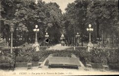VINTAGE POSTCARD Vichy Seen from of the Terrace of the Casino