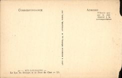 CPA Aix Les Bains Le lac du Bourget et la dent du chat