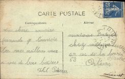 Hillocks de París Chaumont de la POSTAL de la VENDIMIA una esquina del lago